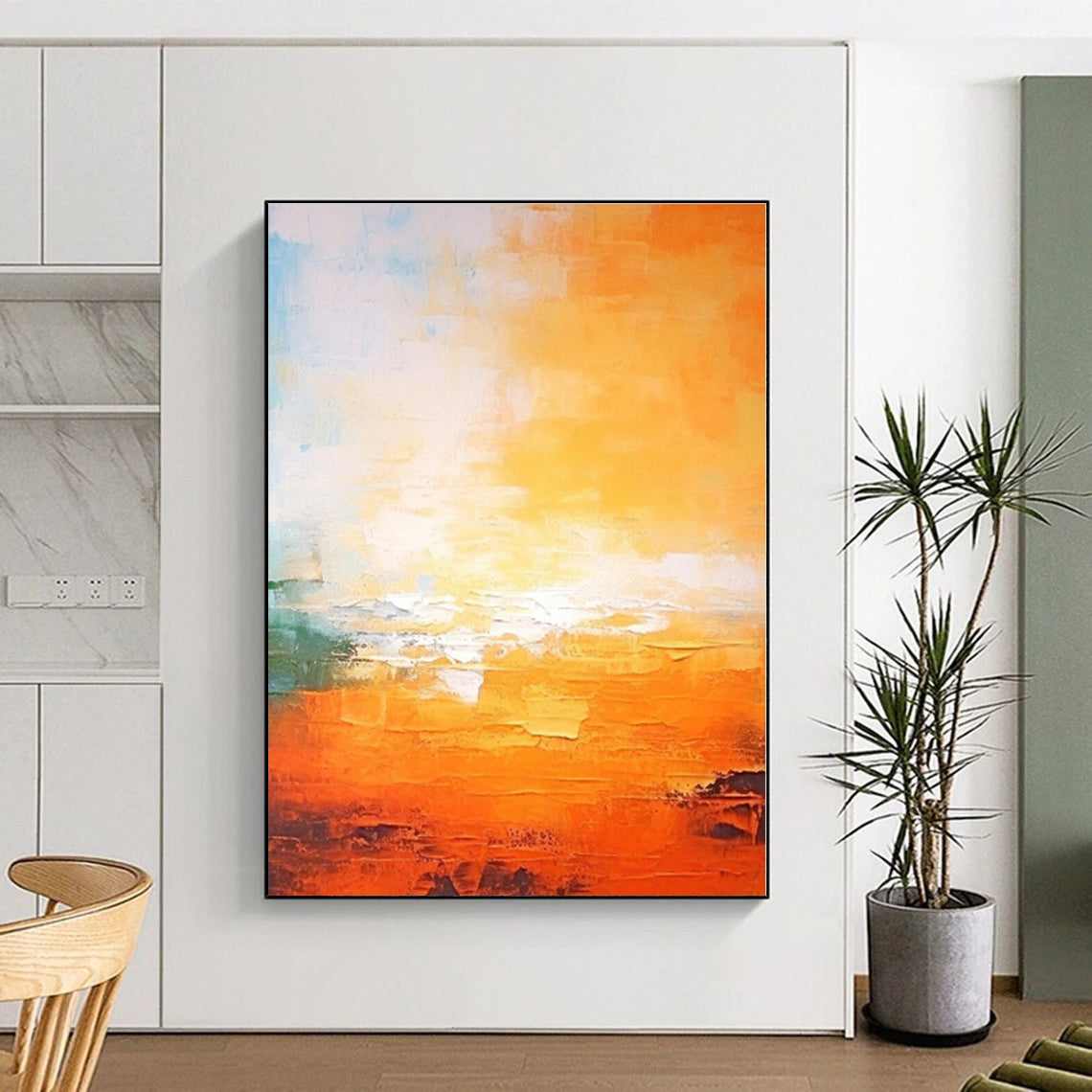 sunset orange yellow abstract design 7